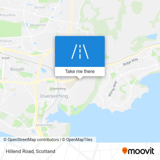 Hillend Road map