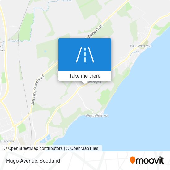 Hugo Avenue map