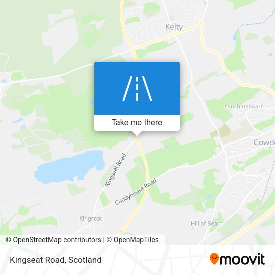 Kingseat Road map
