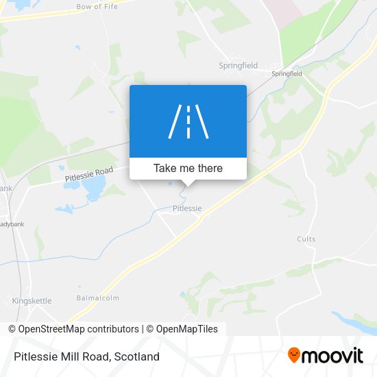 Pitlessie Mill Road map