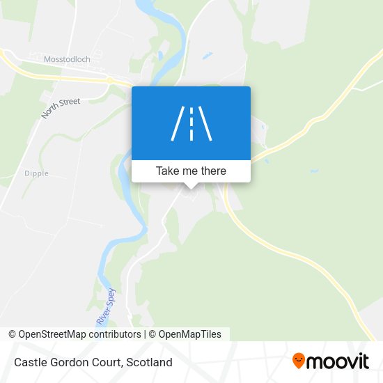 Castle Gordon Court map