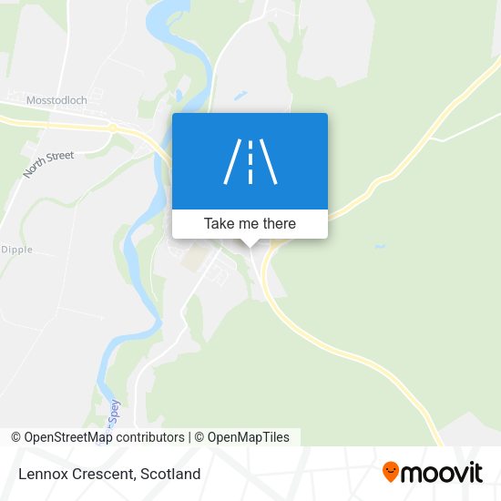 Lennox Crescent map