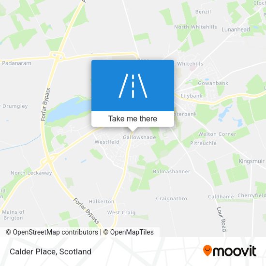 Calder Place map