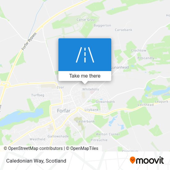 Caledonian Way map