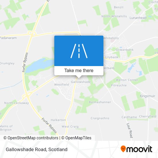 Gallowshade Road map