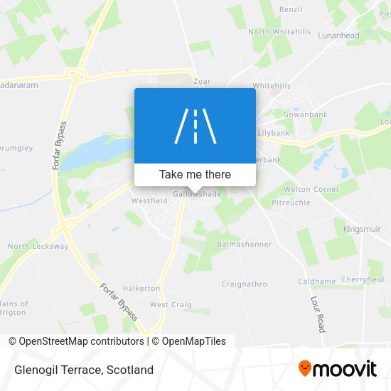 Glenogil Terrace map