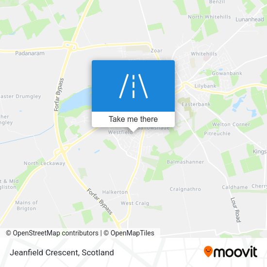 Jeanfield Crescent map