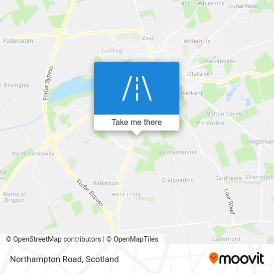 Northampton Road map