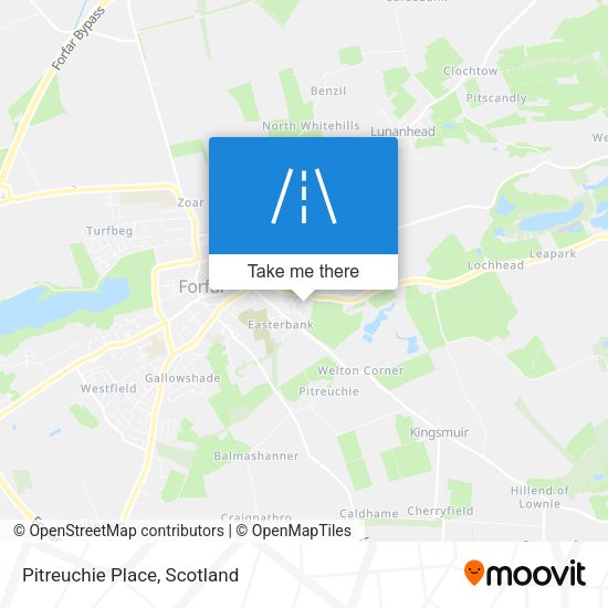 Pitreuchie Place map