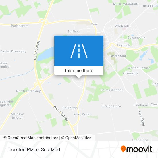 Thornton Place map