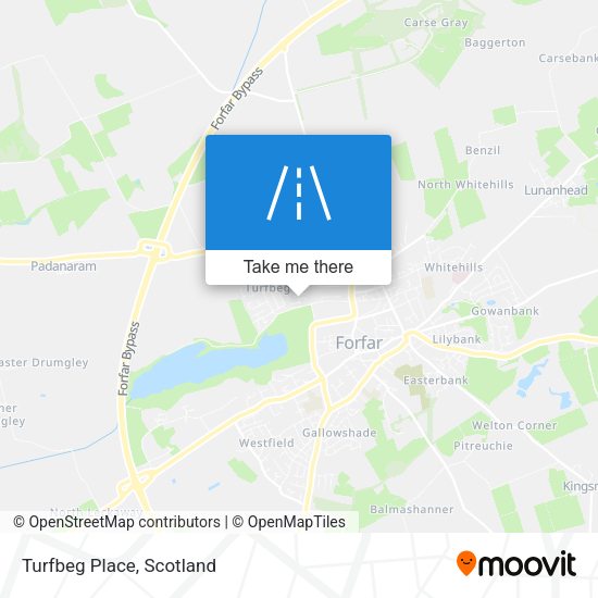 Turfbeg Place map