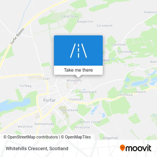Whitehills Crescent map