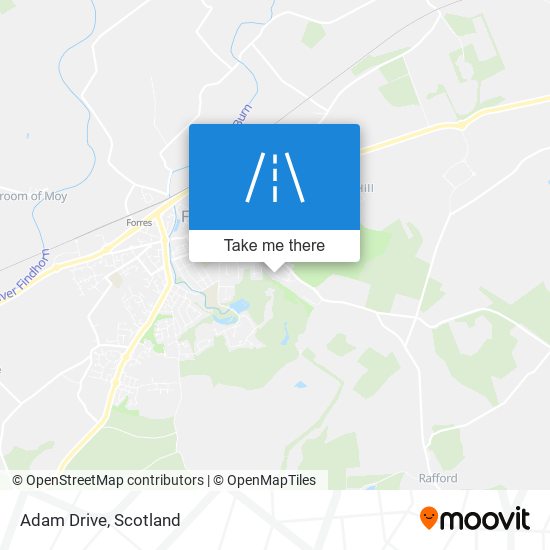 Adam Drive map