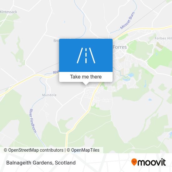 Balnageith Gardens map