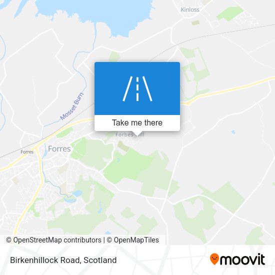 Birkenhillock Road map