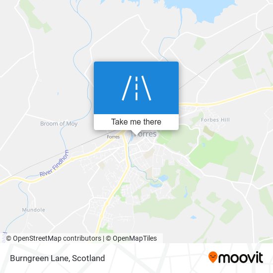 Burngreen Lane map