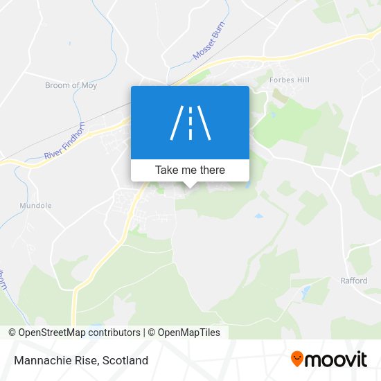 Mannachie Rise map