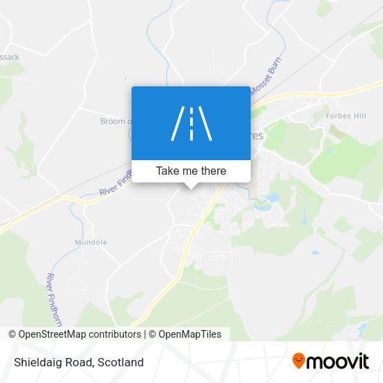 Shieldaig Road map