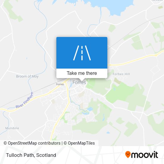 Tulloch Path map