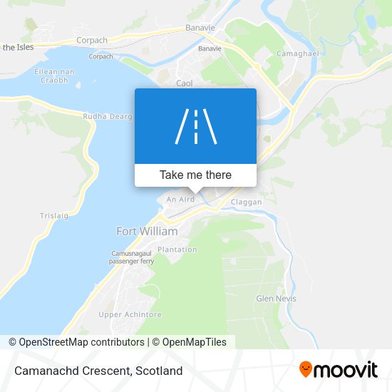 Camanachd Crescent map