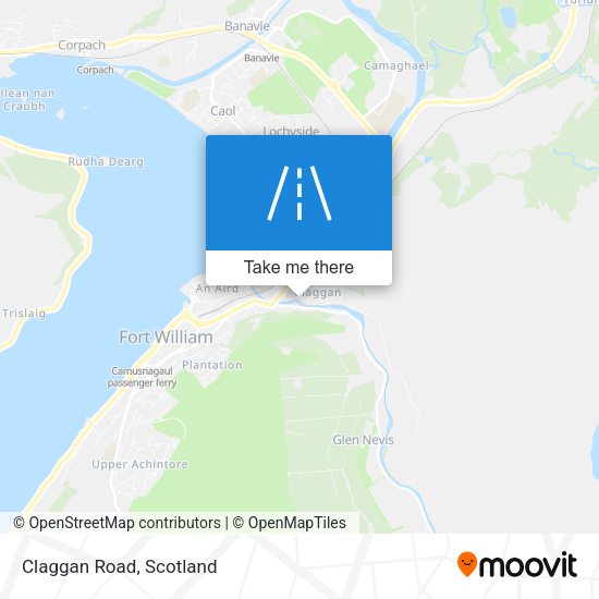 Claggan Road map