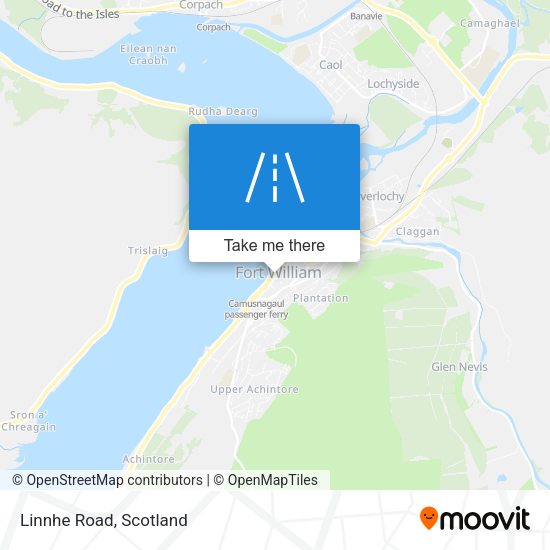 Linnhe Road map