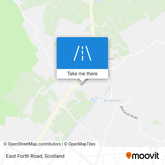 East Forth Road map