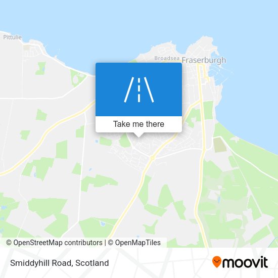 Smiddyhill Road map
