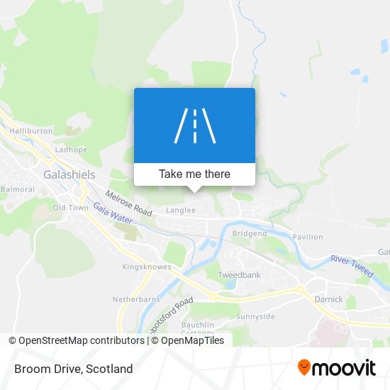 Broom Drive map