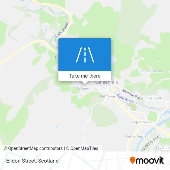 Eildon Street map