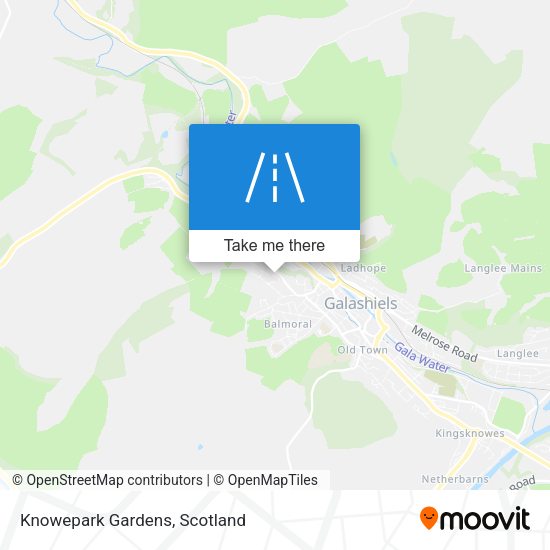 Knowepark Gardens map