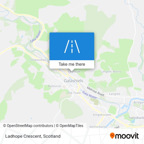 Ladhope Crescent map