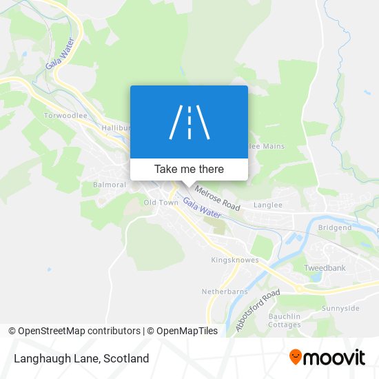 Langhaugh Lane map