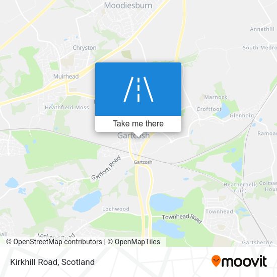 Kirkhill Road map