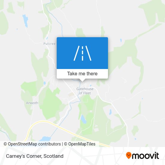 Carney's Corner map