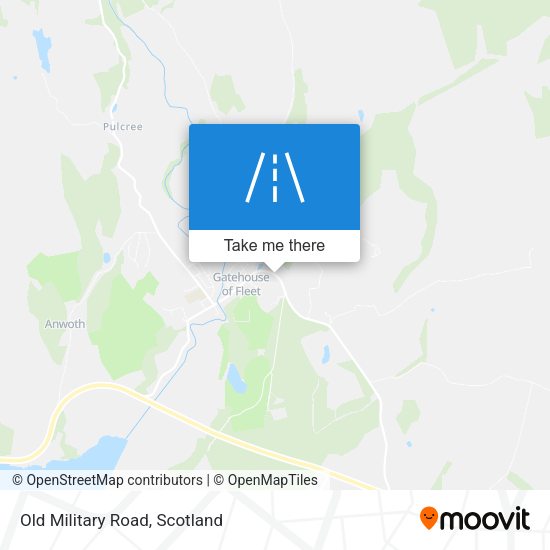 Old Military Road map