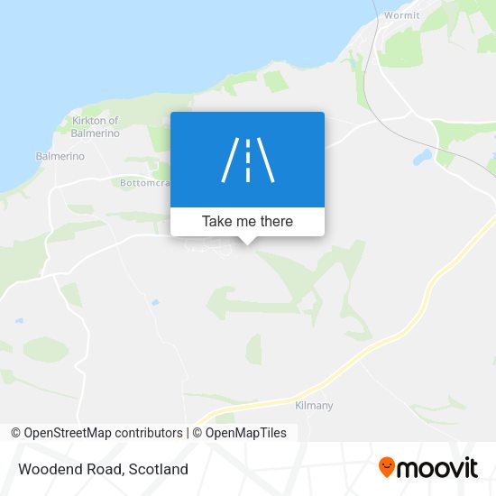 Woodend Road map