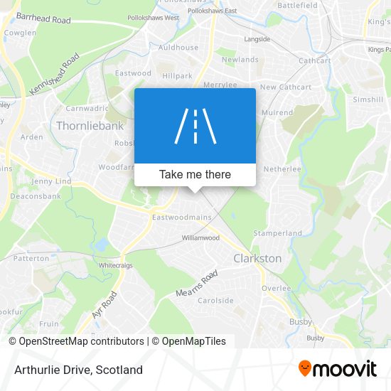 Arthurlie Drive map