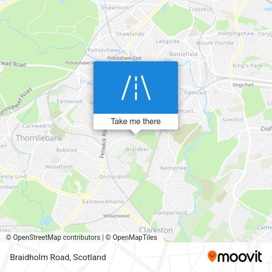 Braidholm Road map