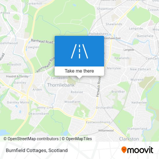 Burnfield Cottages map