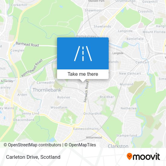 Carleton Drive map