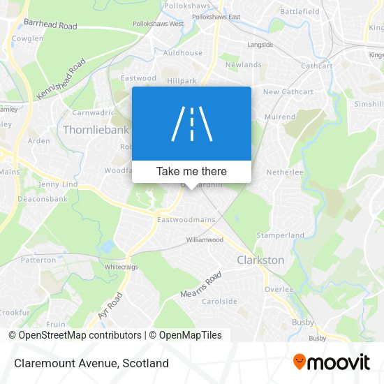 Claremount Avenue map