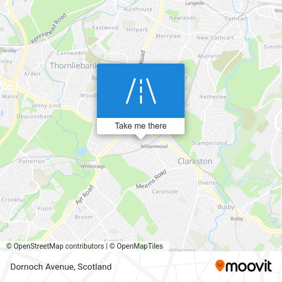 Dornoch Avenue map