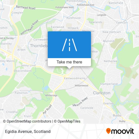 Egidia Avenue map