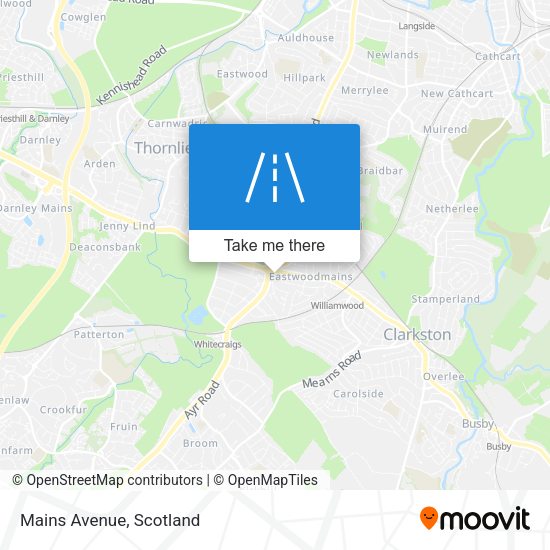Mains Avenue map