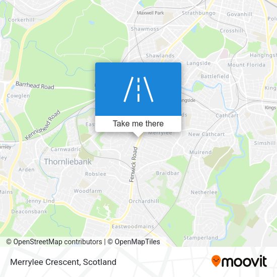 Merrylee Crescent map