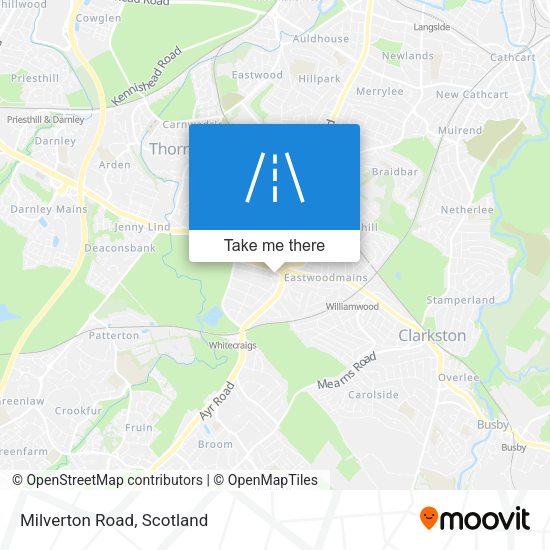 Milverton Road map