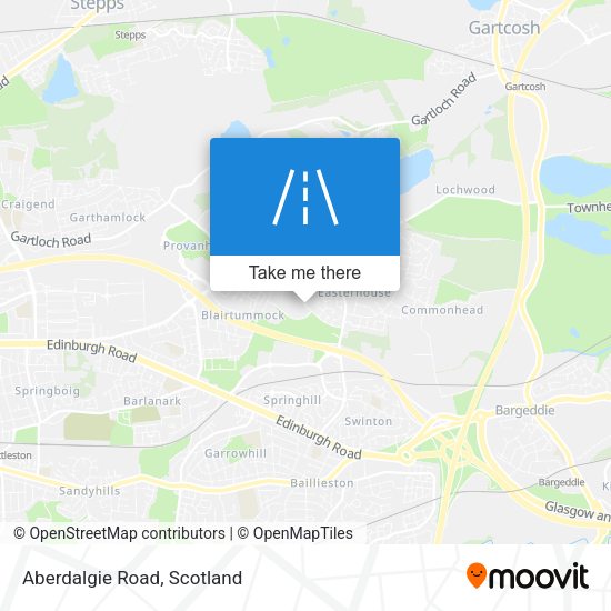 Aberdalgie Road map