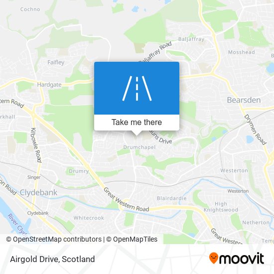 Airgold Drive map