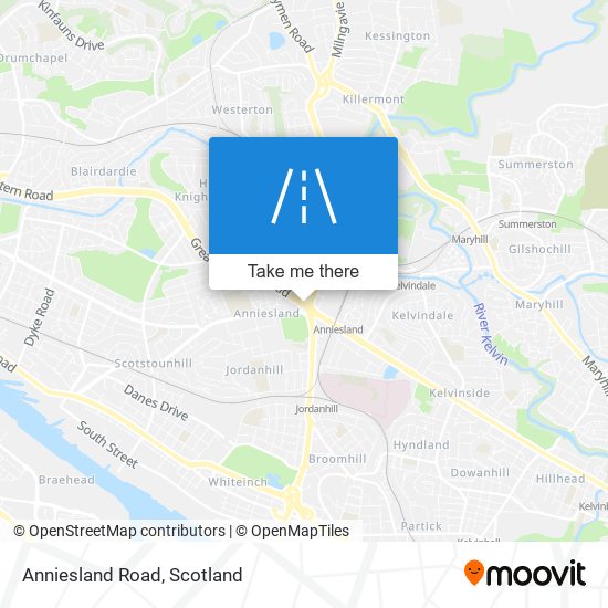 Anniesland Road map